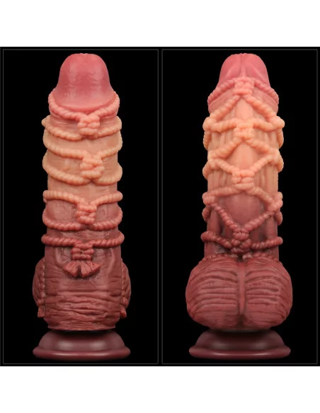 9.5'' Dual layered Platinum Silicone Cock with Rope Dildó Dongok - Dildók Lovetoy