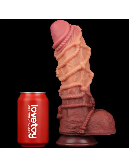 10.5'' Dual layered Platinum Silicone Cock with Rope Dildó Dongok - Dildók Lovetoy