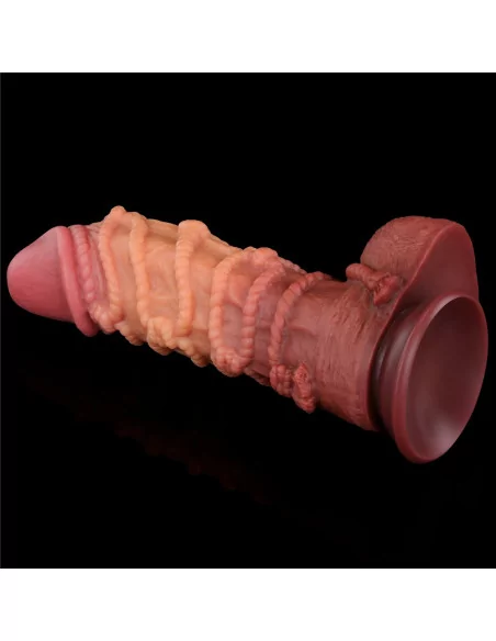 10.5'' Dual layered Platinum Silicone Cock with Rope Dildó Dongok - Dildók Lovetoy