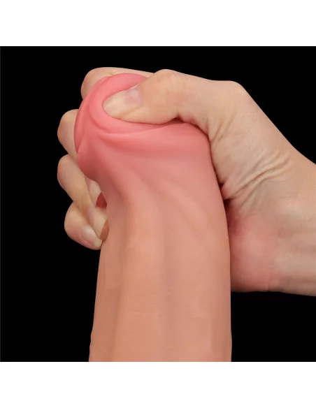 11.5'' King Sized Sliding Skin Dual Layer Dildó Dongok - Dildók Lovetoy