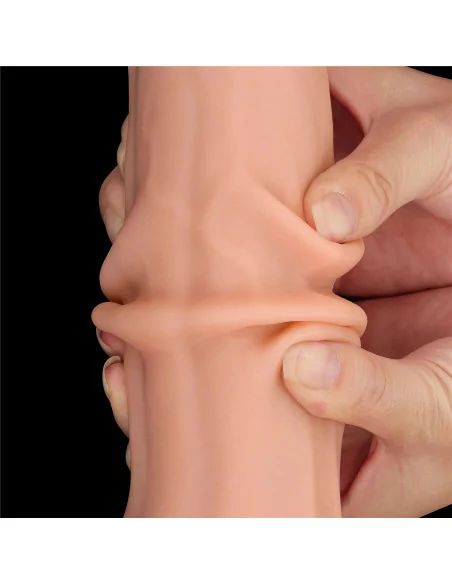 11.5'' King Sized Sliding Skin Dual Layer Dildó Dongok - Dildók Lovetoy