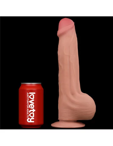 11.5'' King Sized Sliding Skin Dual Layer Dildó Dongok - Dildók Lovetoy