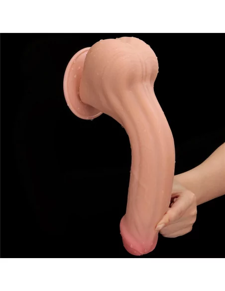 11.5'' King Sized Sliding Skin Dual Layer Dildó Dongok - Dildók Lovetoy