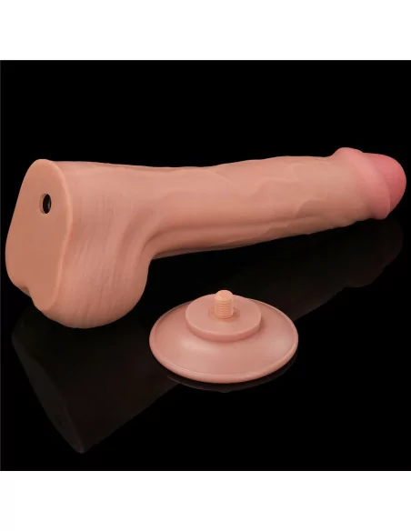 11.5'' King Sized Sliding Skin Dual Layer Dildó Dongok - Dildók Lovetoy