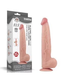 13.5'' King Sized Sliding Skin Dual Layer Dildó Dongok - Dildók Lovetoy