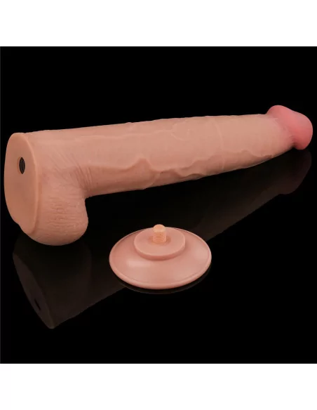 13.5'' King Sized Sliding Skin Dual Layer Dildó Dongok - Dildók Lovetoy