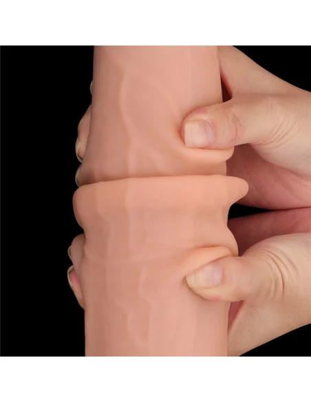 13.5'' King Sized Sliding Skin Dual Layer Dildó Dongok - Dildók Lovetoy