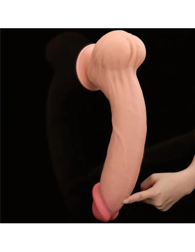 14'' King Sized Sliding Skin Dual Layer Dildó Dongok - Dildók Lovetoy