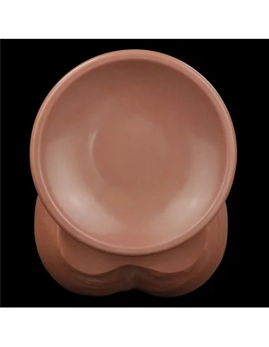 11.5'' King Sized Sliding Skin Dual Layer Brown Dildó Dongok - Dildók Lovetoy