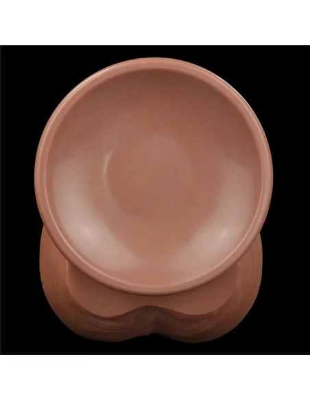 11.5'' King Sized Sliding Skin Dual Layer Brown Dildó Dongok - Dildók Lovetoy