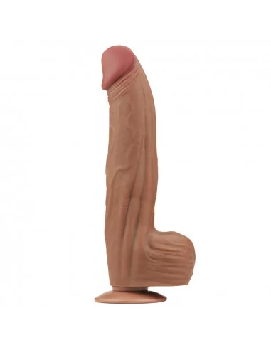12'' King Sized Sliding Skin Dual Layer Brown Dildó Dongok - Dildók Lovetoy