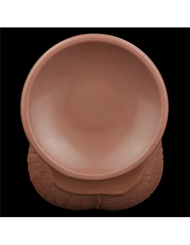 13.5'' King Sized Sliding Skin Dual Layer Brown Dildó Dongok - Dildók Lovetoy