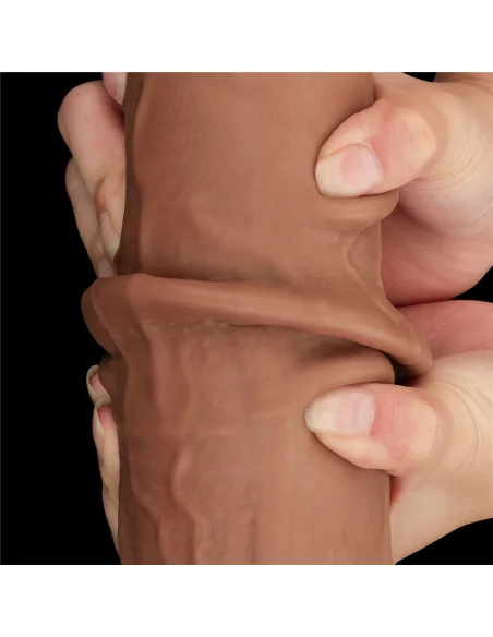 13.5'' King Sized Sliding Skin Dual Layer Brown Dildó Dongok - Dildók Lovetoy 13.5'' King Sized Sliding Skin Dual Layer Brown Dildó Dongok - Dildók Lovetoy