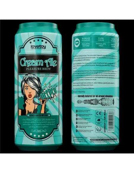 Pleasure Brew - Cream Ale Maszturbátor Férfi maszturbátorok Lovetoy Pleasure Brew - Cream Ale Maszturbátor Férfi maszturbátorok Lovetoy