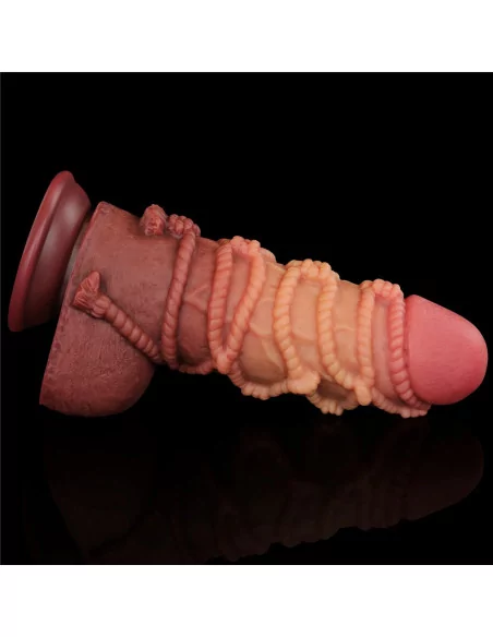 9.5'' Dual layered Platinum Silicone Cock with Rope Dildó Dongok - Dildók Lovetoy