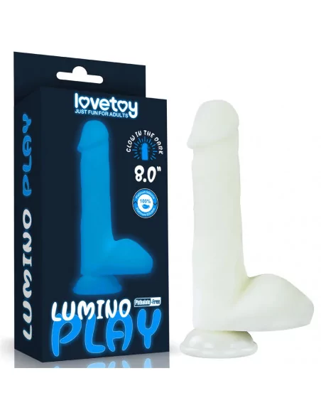 8.0'' Lumino Play Silicone Dildó Dongok - Dildók Lovetoy
