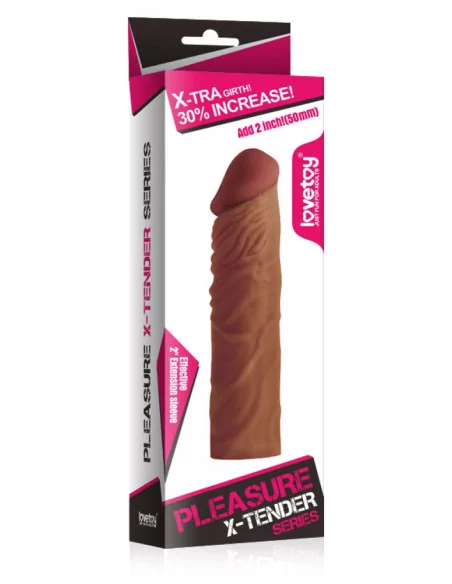 Pleasure X-Tender Brown 3 Péniszköpeny Péniszköpenyek - Hosszabítók Lovetoy