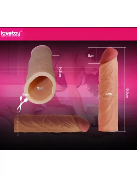 Pleasure X-Tender Brown 3 Péniszköpeny Péniszköpenyek - Hosszabítók Lovetoy