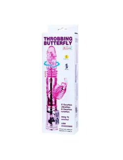 Throbbing Butterfly Vibrátor Pink Nonfiguratív vibrátorok Debra