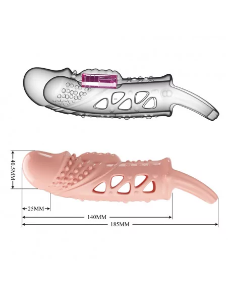 Pretty Love Cecilia Flesh Péniszköpeny Péniszköpenyek - Hosszabítók Pretty Love Pretty Love Cecilia Flesh Péniszköpeny Péniszköpenyek - Hosszabítók Pretty Love