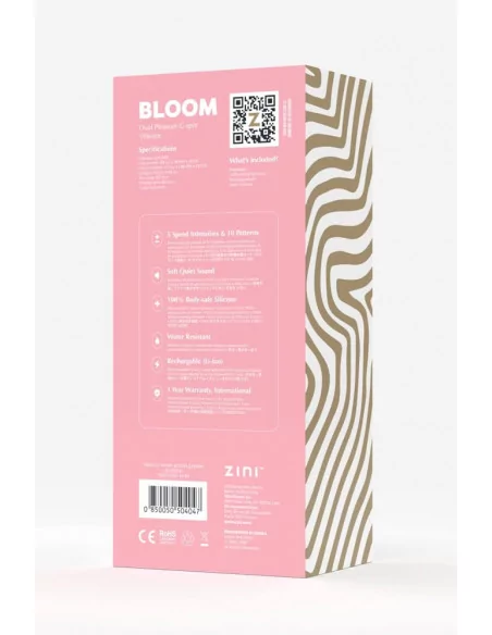 Zini Bloom Dual Pleasure G-spot Vibrátor Nonfiguratív vibrátorok Zini