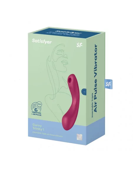 Curvy Trinity 1 Red Vibrátor Nonfiguratív vibrátorok Satisfyer