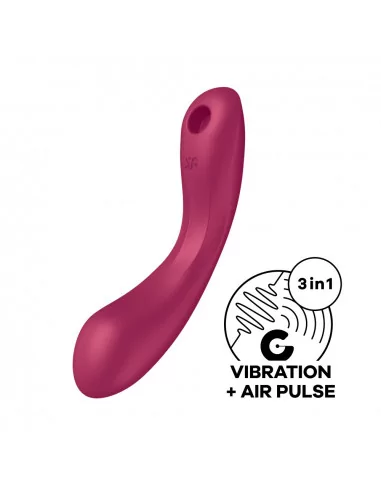 Curvy Trinity 1 Red Vibrátor Nonfiguratív vibrátorok Satisfyer