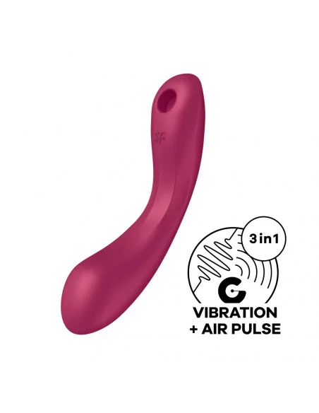 Curvy Trinity 1 Red Vibrátor Nonfiguratív vibrátorok Satisfyer