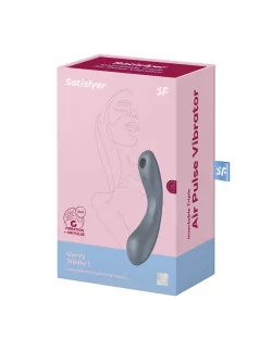 Curvy Trinity 1 Bluegrey Vibrátor Nonfiguratív vibrátorok Satisfyer