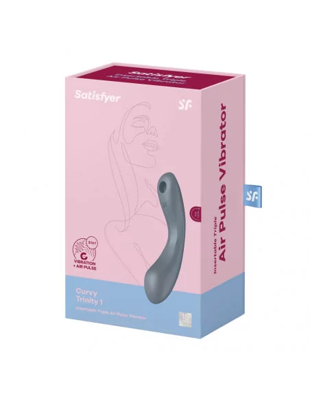Curvy Trinity 1 Bluegrey Vibrátor Nonfiguratív vibrátorok Satisfyer