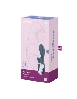 Air Pump Booty 2 Dark Grey Vibrátor Nonfiguratív vibrátorok Satisfyer