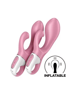 Air Pump Bunny 2 Light Red Vibrátor Nonfiguratív vibrátorok Satisfyer 2