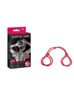 COTTON CUFFS RED Kötöző Bilincsek - Kötözők Nmc