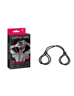 COTTON CUFFS BLACK Kötöző Bilincsek - Kötözők Nmc
