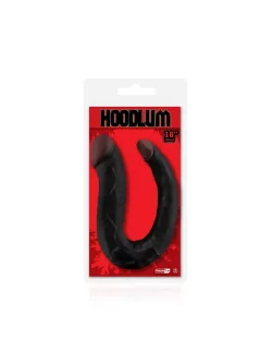 HOODLUM 16" U-SHAPED DONG BLACK Dildó Dongok - Dildók Nmc