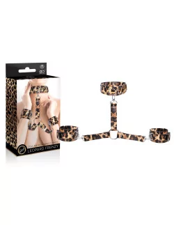 LEOPARD FRENZY Nyakörv Bilinccsel Szettek (bdsm) Nmc