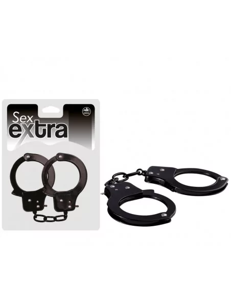 SEX EXTRA - Fekete Fém Bilincs Bilincsek - Kötözők Nmc