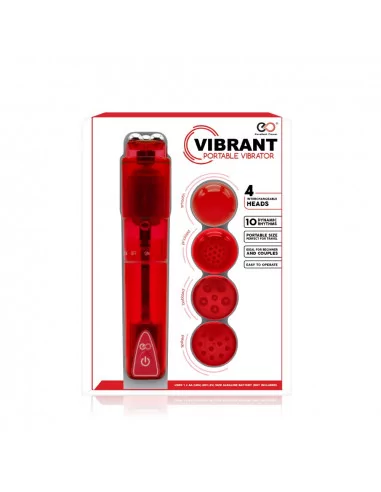 VIBBRANT PORTABLE RED Mini Vibrátor Mini vibrátorok és tojások Nmc
