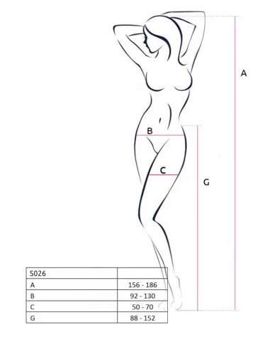 Harisnya S026 White Harisnyák - Harisnyatartók Passion
