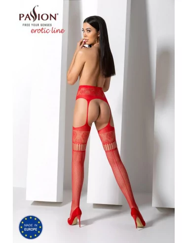 Harisnya S030 Red Harisnyák - Harisnyatartók Passion