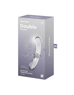 Double Crystal Transparent Dildó Dongok - Dildók Satisfyer