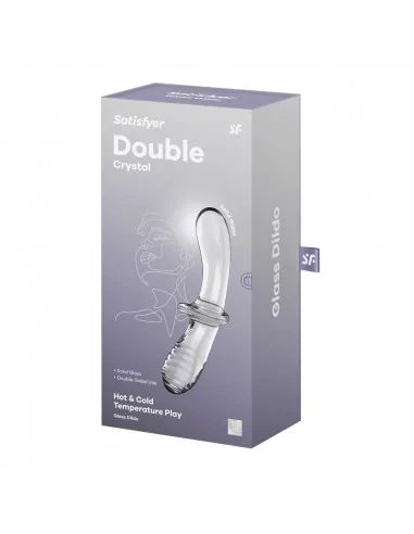 Double Crystal Transparent Dildó Dongok - Dildók Satisfyer