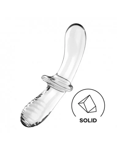 Double Crystal Transparent Dildó Dongok - Dildók Satisfyer