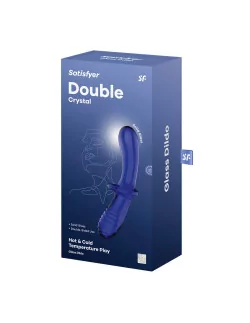Double Crystal Light Blue Dildó Dongok - Dildók Satisfyer
