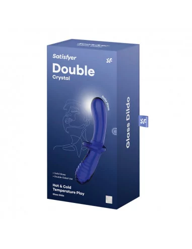 Double Crystal Light Blue Dildó Dongok - Dildók Satisfyer