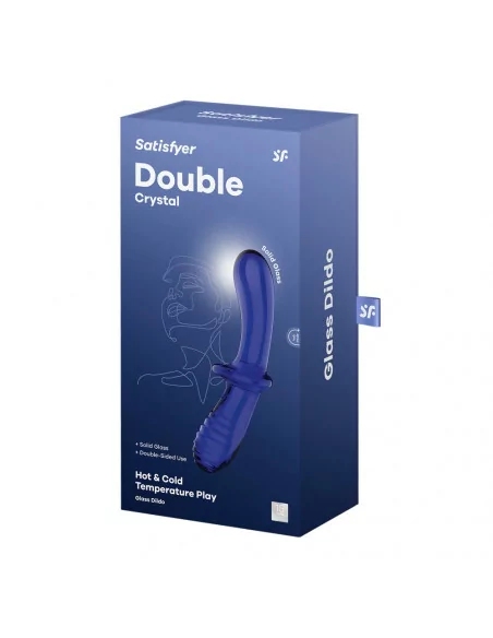 Double Crystal Light Blue Dildó Dongok - Dildók Satisfyer