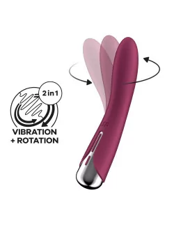 Spinning Vibe 1 Red Vibrátor Nonfiguratív vibrátorok Satisfyer 2