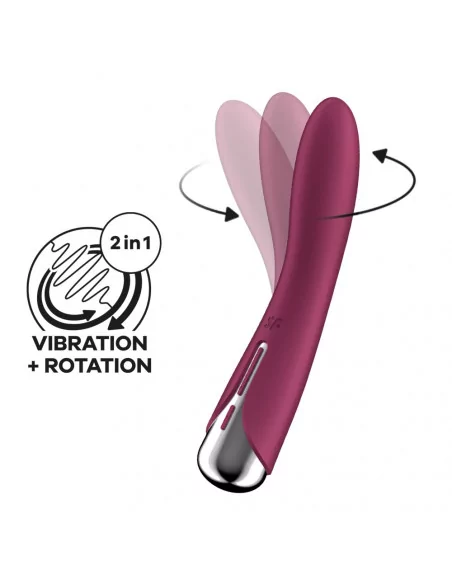 Spinning Vibe 1 Red Vibrátor Nonfiguratív vibrátorok Satisfyer Spinning Vibe 1 Red Vibrátor Nonfiguratív vibrátorok Satisfyer