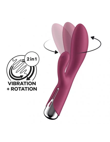 Spinning Rabbit 1 Red Vibrátor Nonfiguratív vibrátorok Satisfyer Spinning Rabbit 1 Red Vibrátor Nonfiguratív vibrátorok Satisfyer