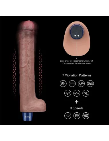 10.5" REAL SOFTEE Rechargeable Silicone Vibrátor Realisztikus vibrátorok Lovetoy
